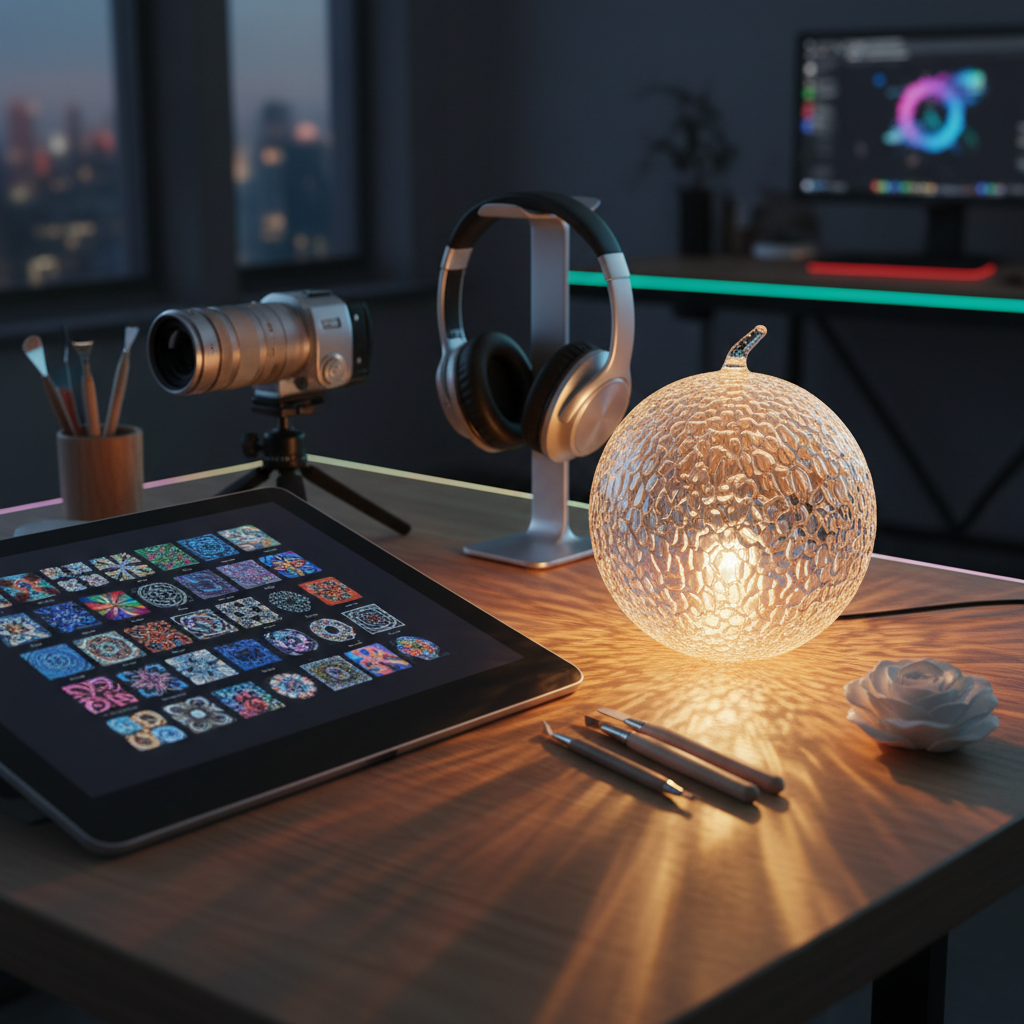Crystal melon creator desk
