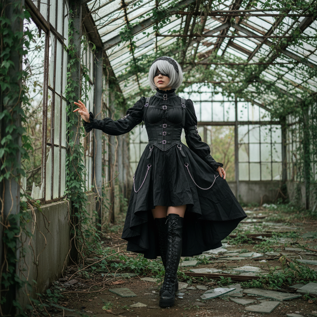 Ultra-realistic professional cosplay photograph of...