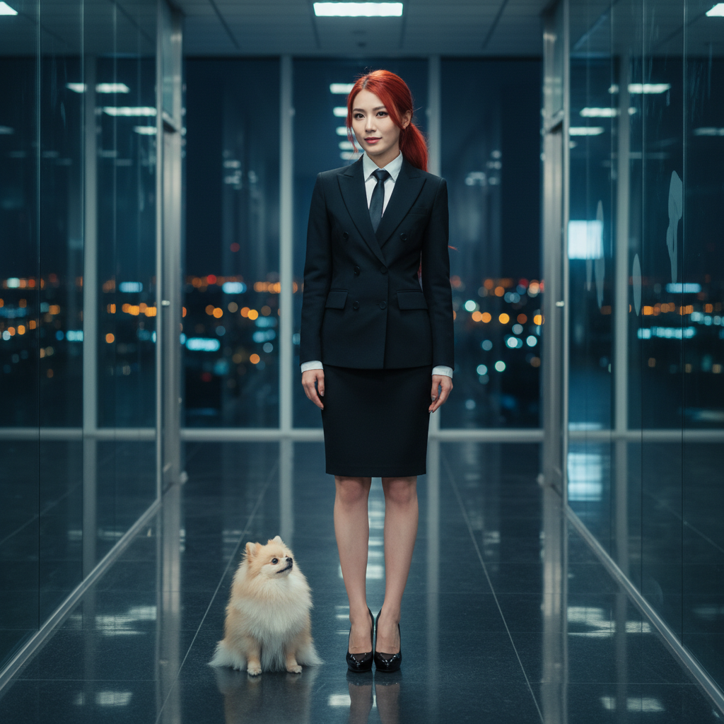 Ultra-realistic cosplay fashion photograph of a so...