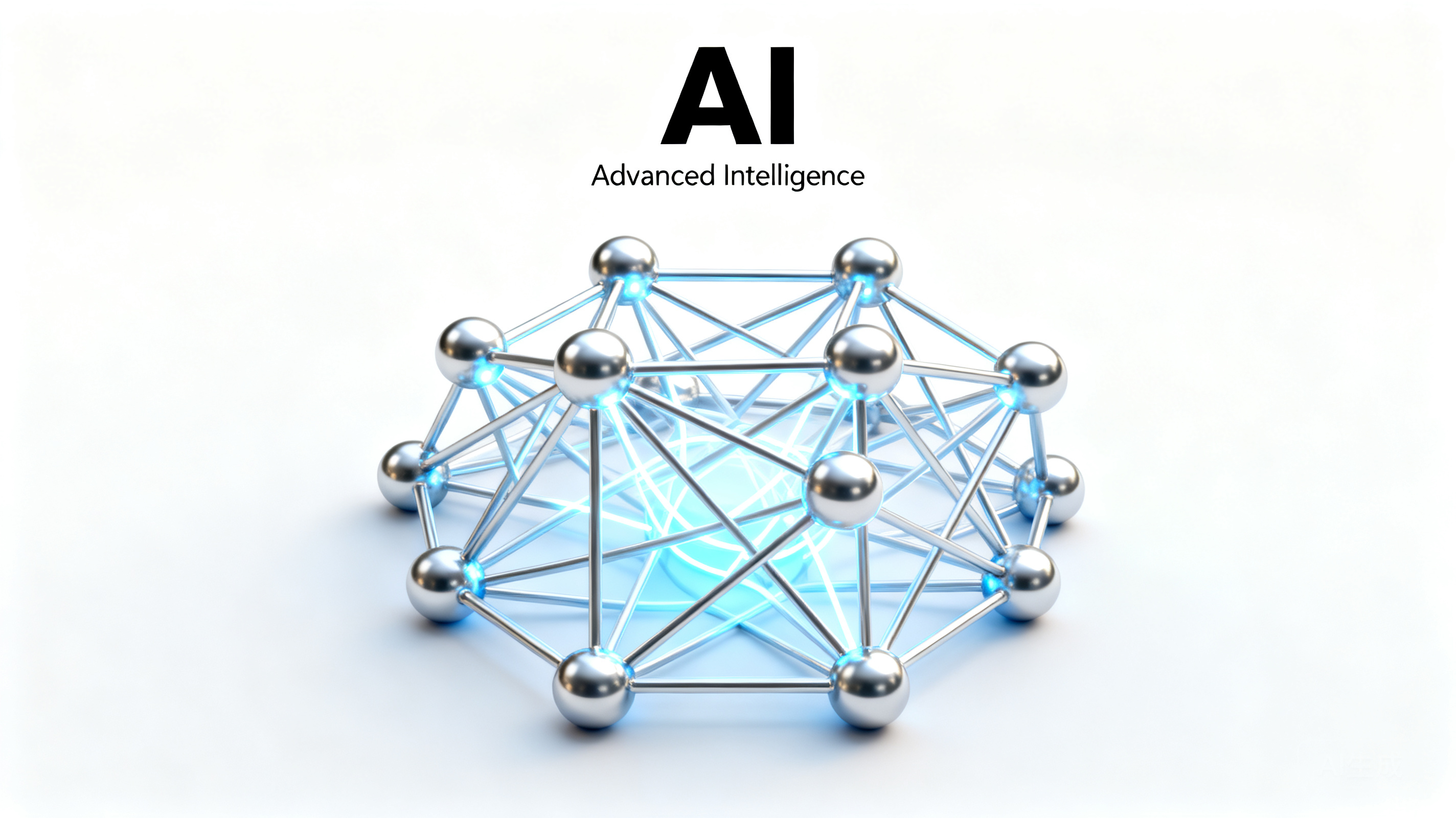 Futuristic AI creator 3D illustration