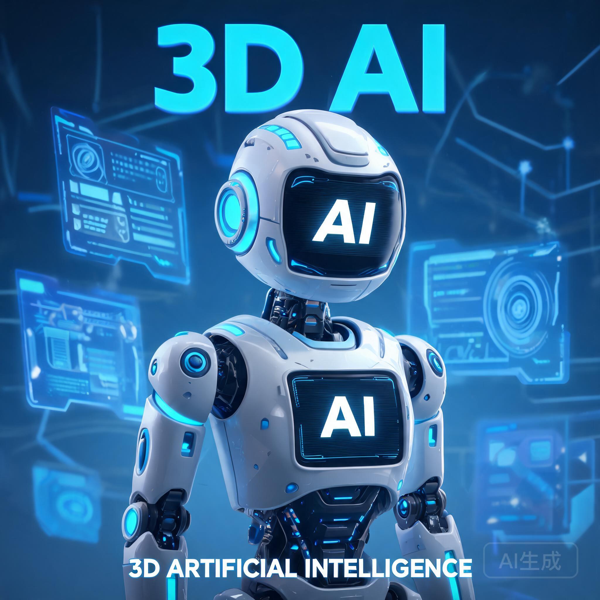 Chinese AI creator collage poster