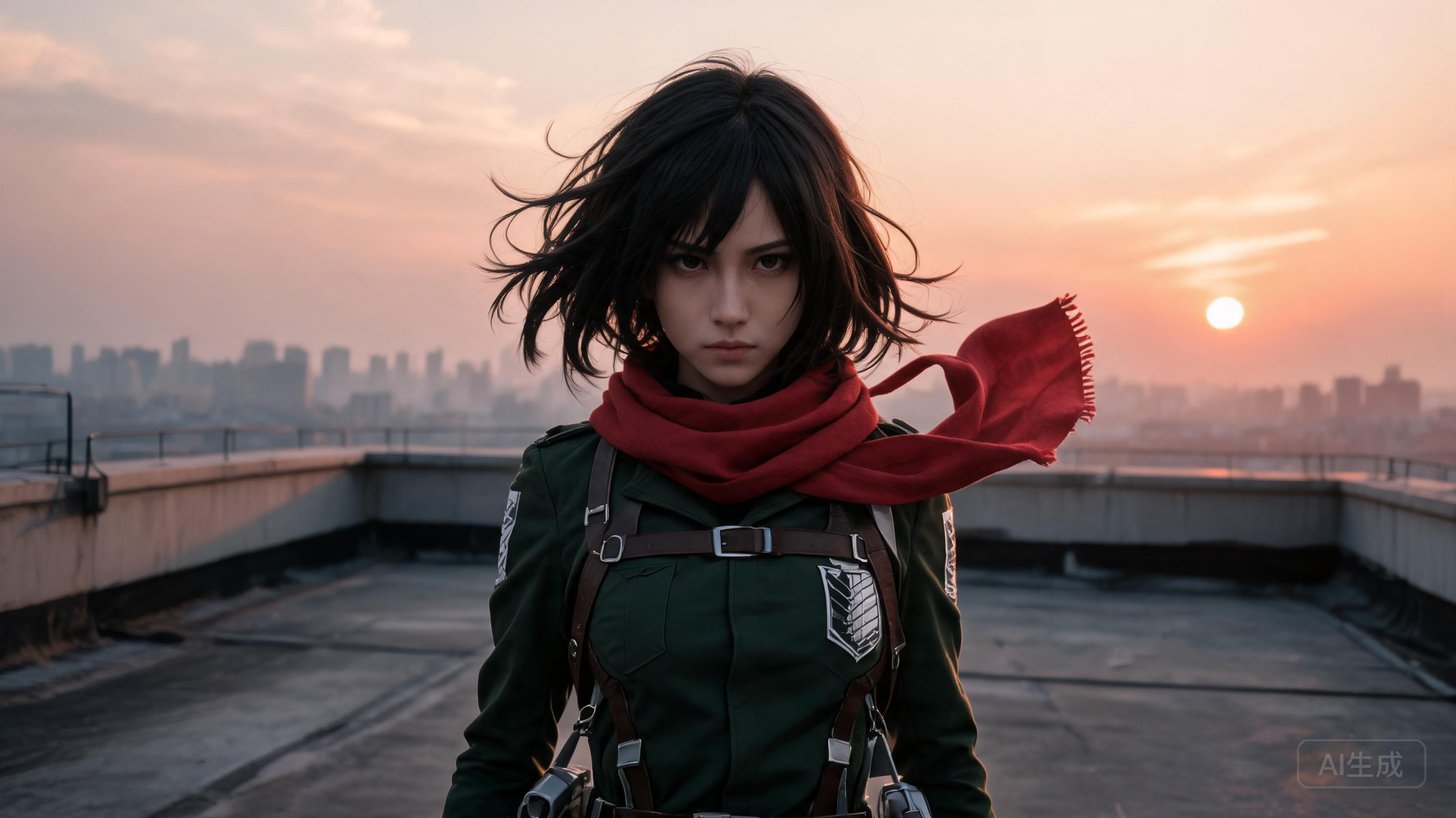 Ultra-realistic cosplay fashion photograph of a so...