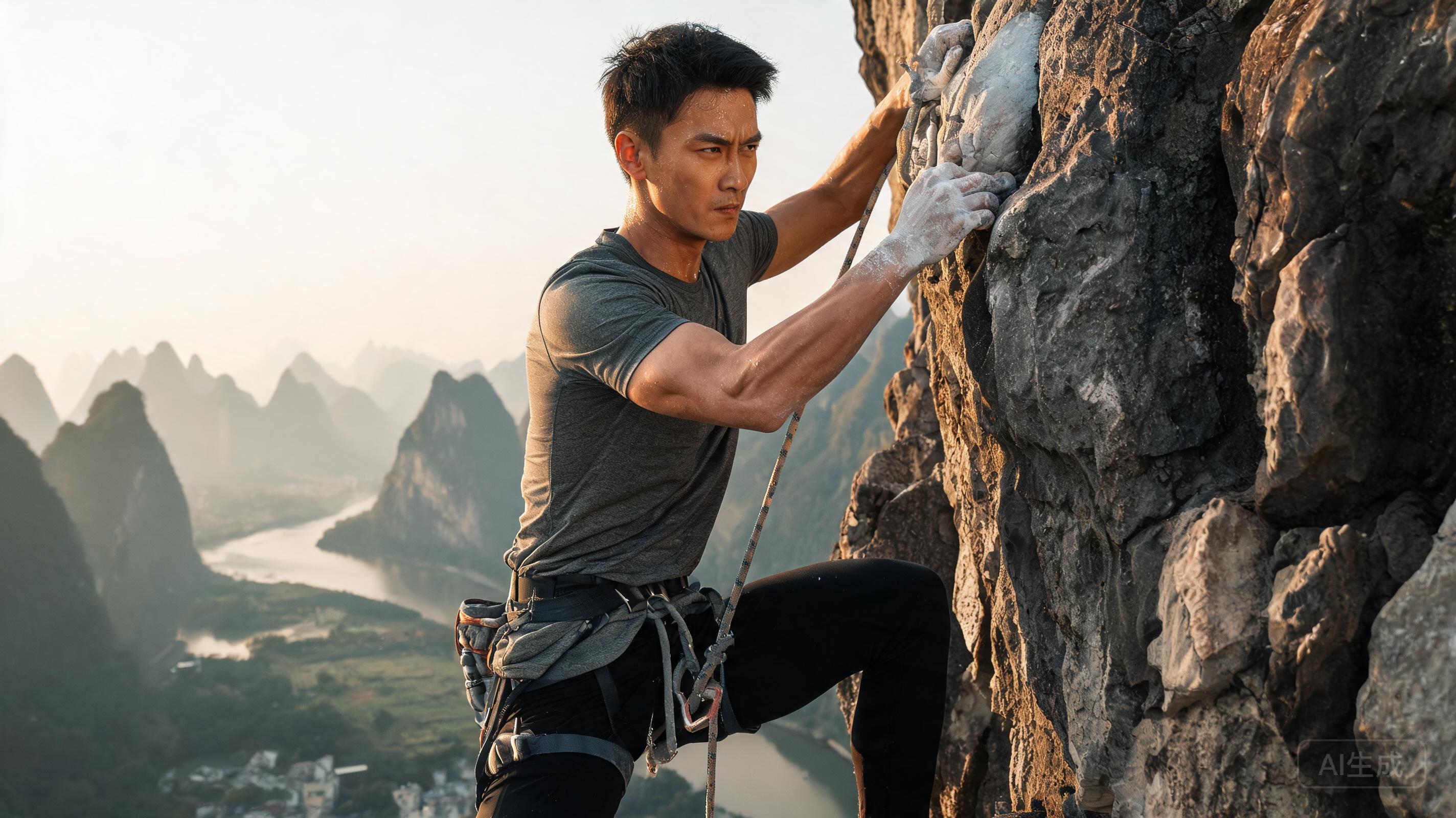 Ultra-realistic full-body sports photograph of a s...